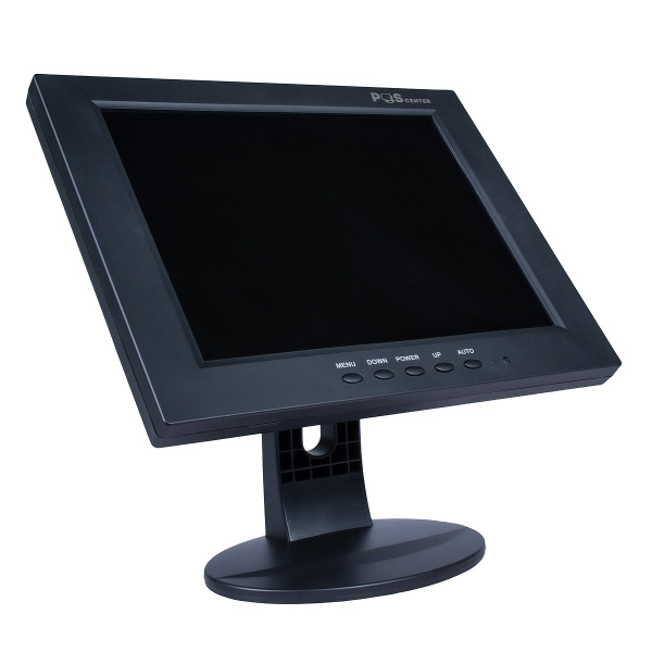 монитор 10" poscenter tft led (vga) (800х600, 4:3, кабель 3, 0 м, подставка, черный) (736335)